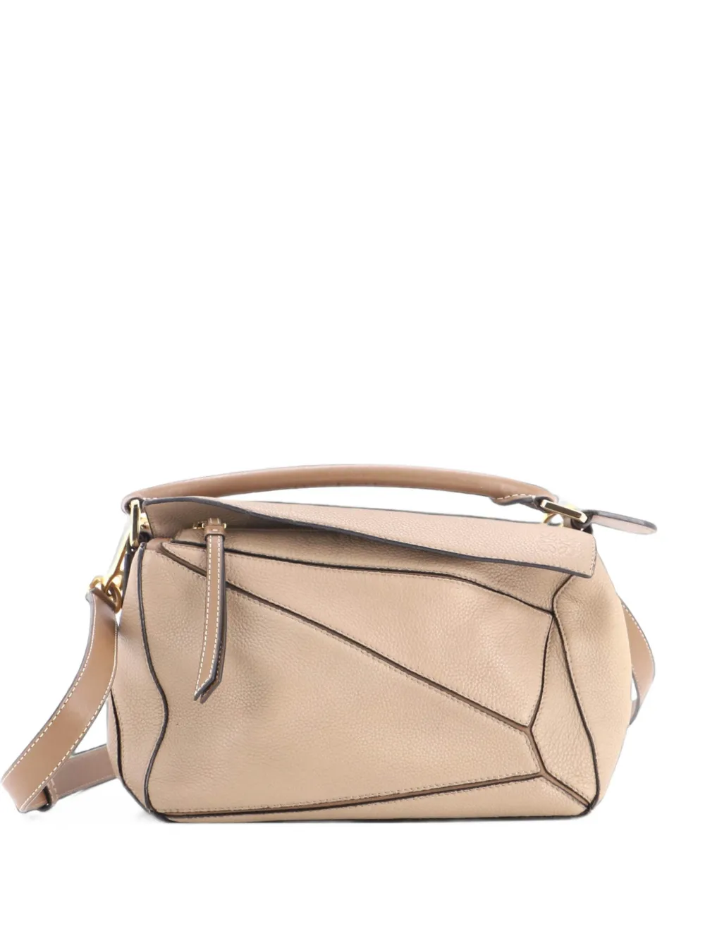 Loewe Pre-Owned Puzzle Bag Leather Small satchel - Marrone