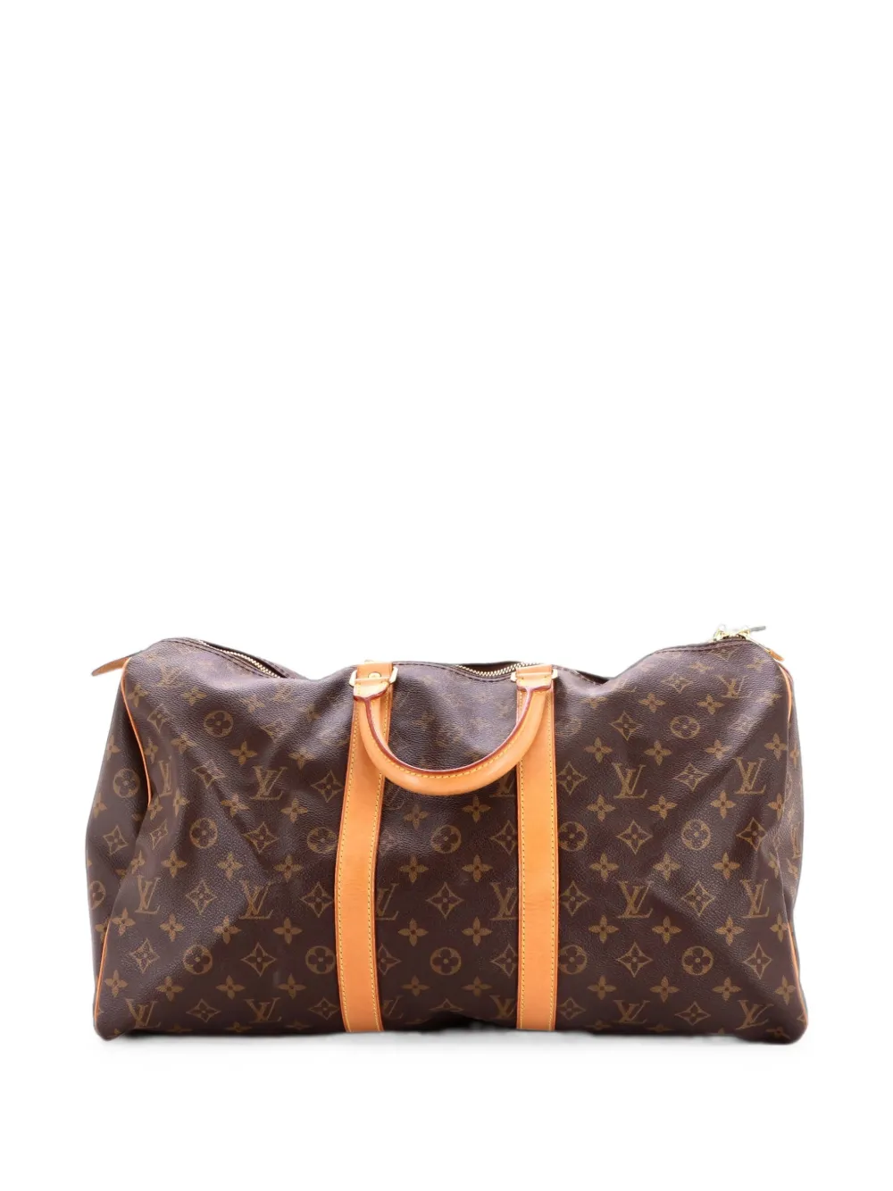 Louis Vuitton Pre-Owned Keepall Bag Monogram Canvas 45 satchel - Marrone