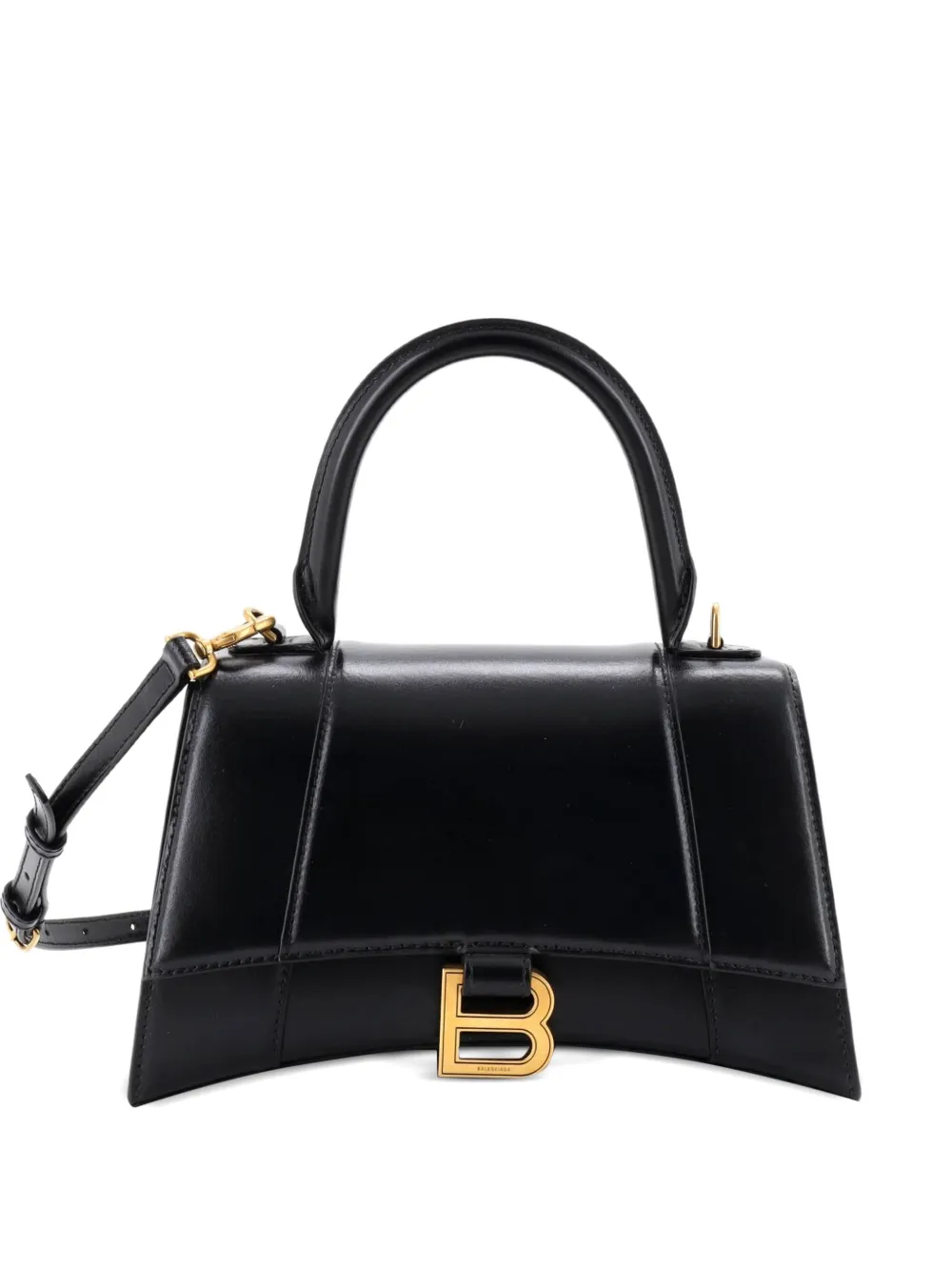 Balenciaga Pre-Owned Kleine Hourglass Satchel-Tasche aus Leder - Schwarz