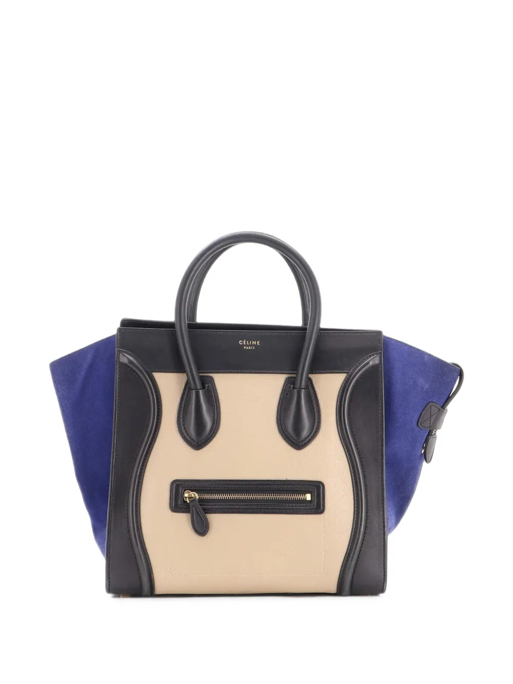 Celine Pre-Owned Dreifarbige Mini-Tote Bag - Schwarz