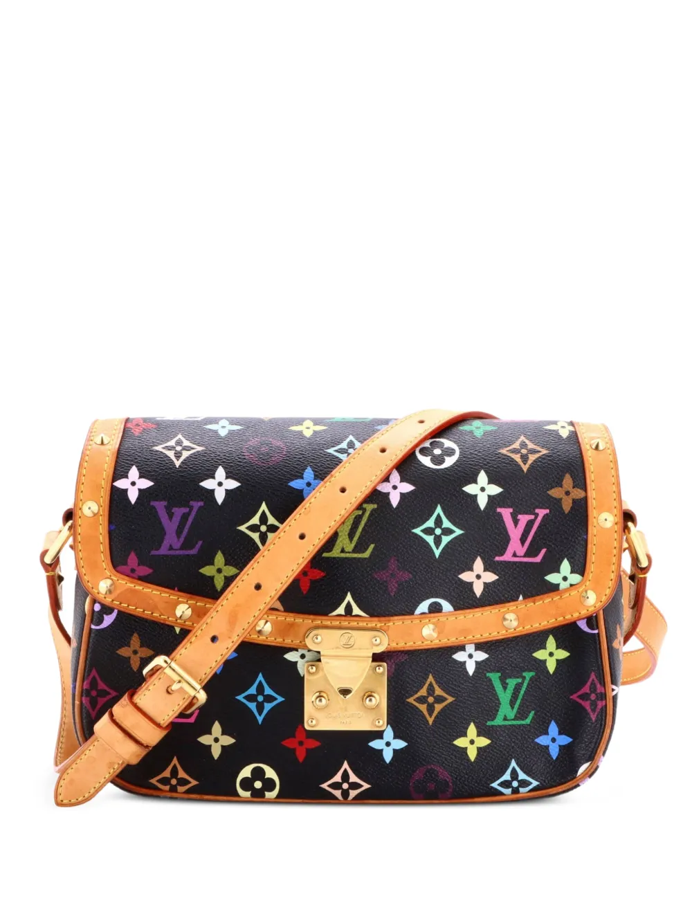 Louis Vuitton Pre-Owned Mehrfarbige Sologne Umhängetasche mit Monogramm - Schwarz