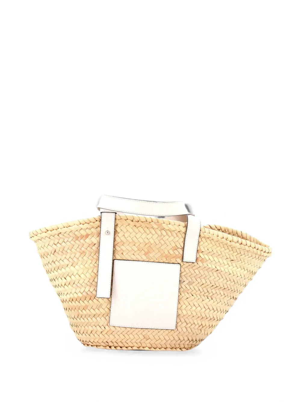Loewe Pre-Owned Mittelgroßer Korbtasche aus Raffiabast - Nude