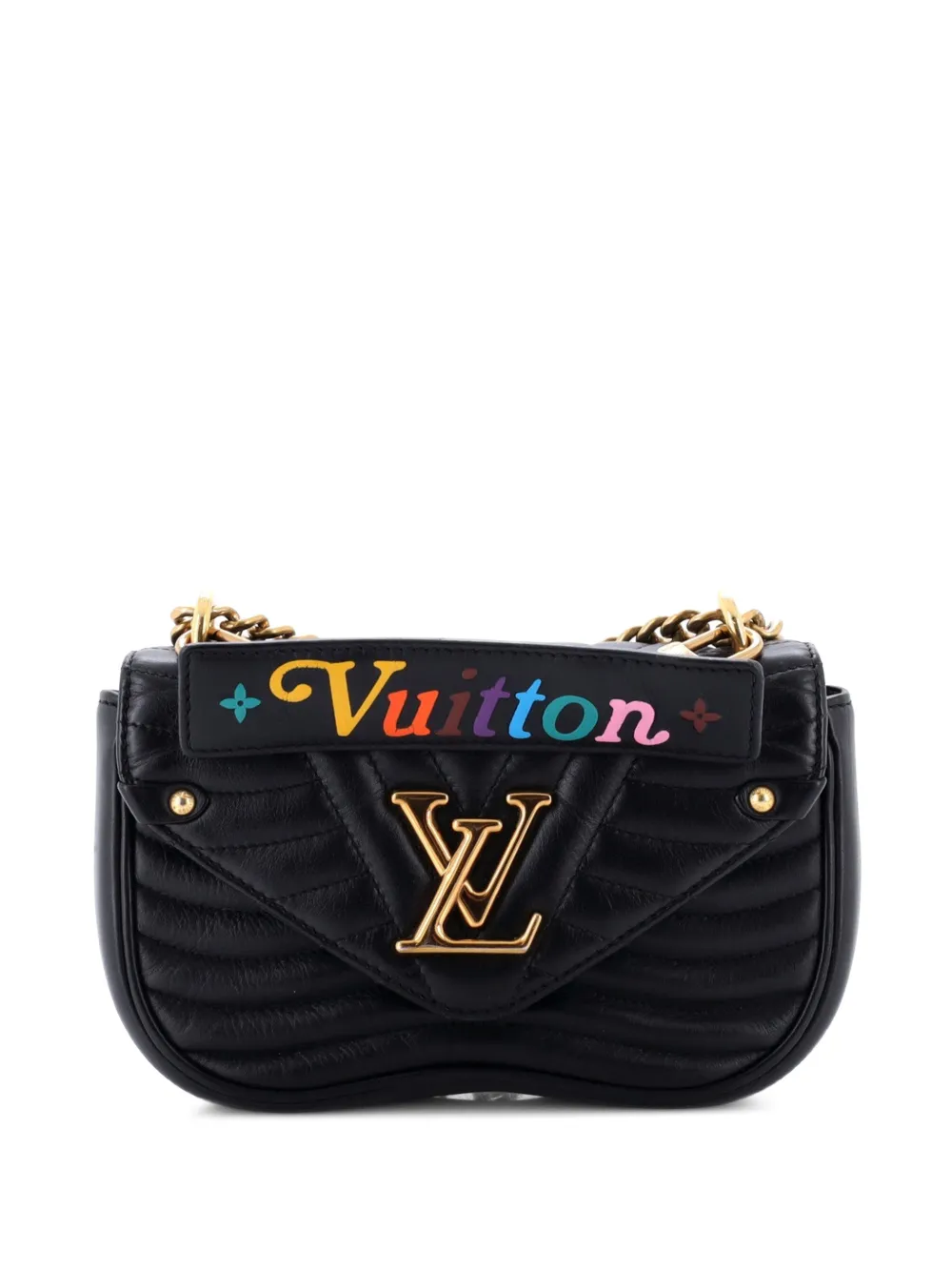 Louis Vuitton Pre-Owned New Wave Chain Bag Quilted Leather PM shoulder bag - Nero