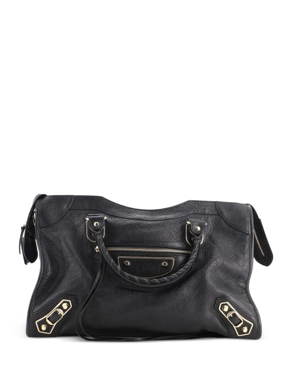 Balenciaga Pre-Owned Mittelgroße City Classic Edge Satchel-Tasche - Schwarz