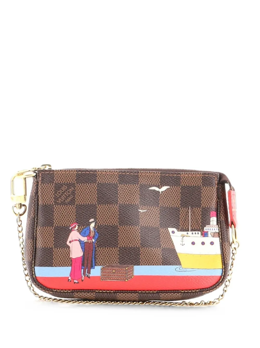 Louis Vuitton Pre-Owned Pochette Accessoires Limited Edition Damier Mini clutch bag - Brown