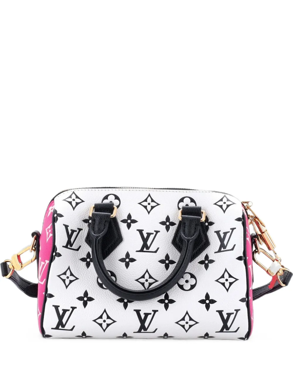 Louis Vuitton Pre-Owned Speedy Bandouliere Bag Spring in the City Monogram Empreinte Leather 20 crossbody bag - Nero