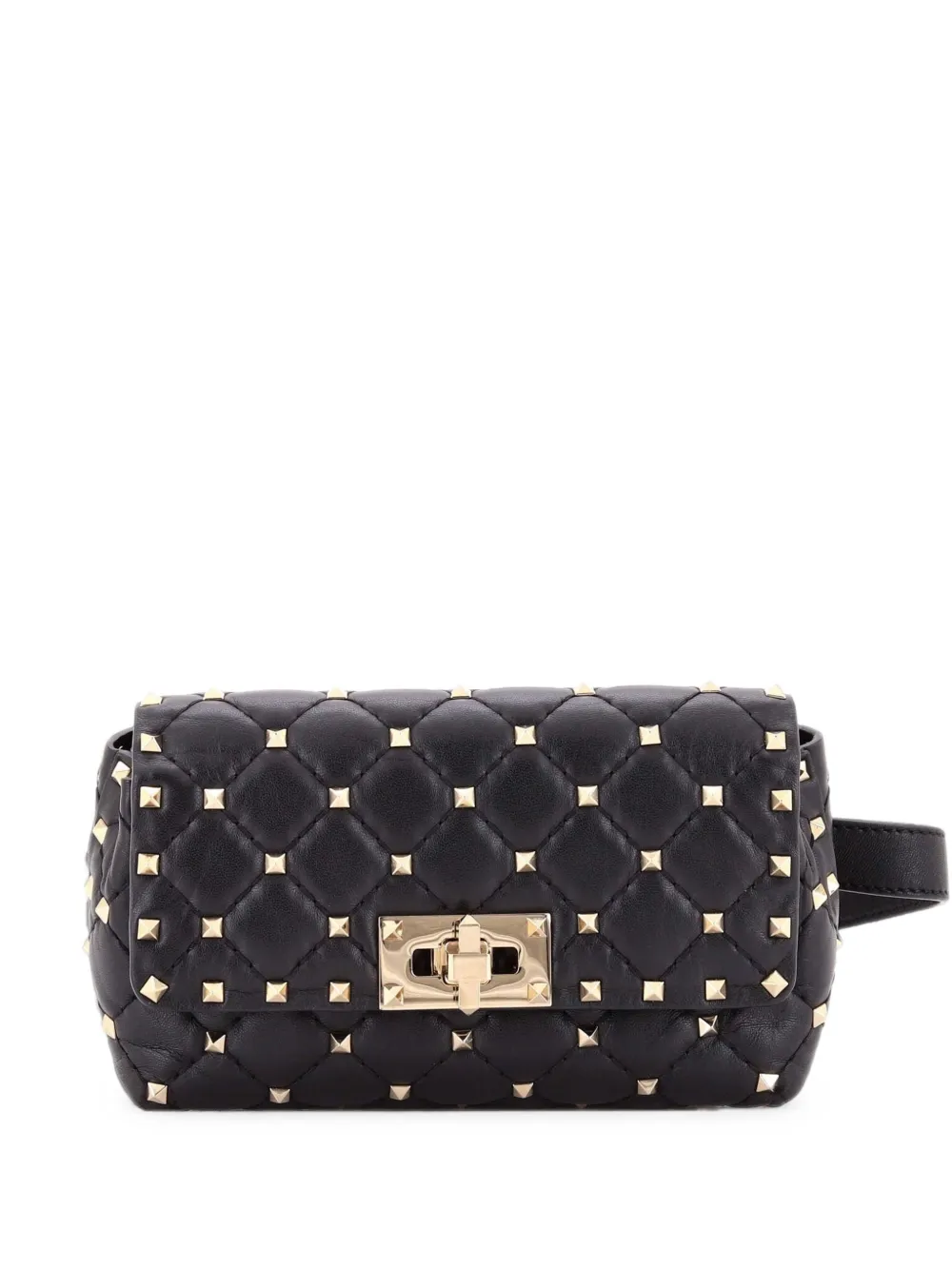 Valentino Garavani Pre-Owned Rockstud Gürteltasche aus Leder - Schwarz