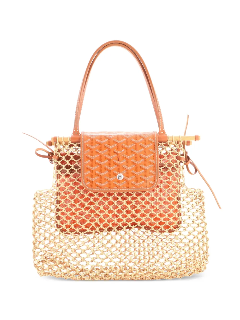 Goyard Pre-Owned Aligre Bag Raffia Net with Coated Canvas tote bag - Neutrals