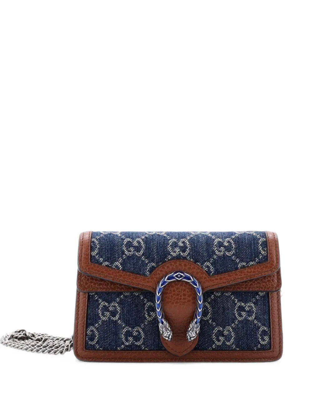 Gucci Pre-Owned Dionysus Bag GG Denim Super Mini crossbody bag - Blu