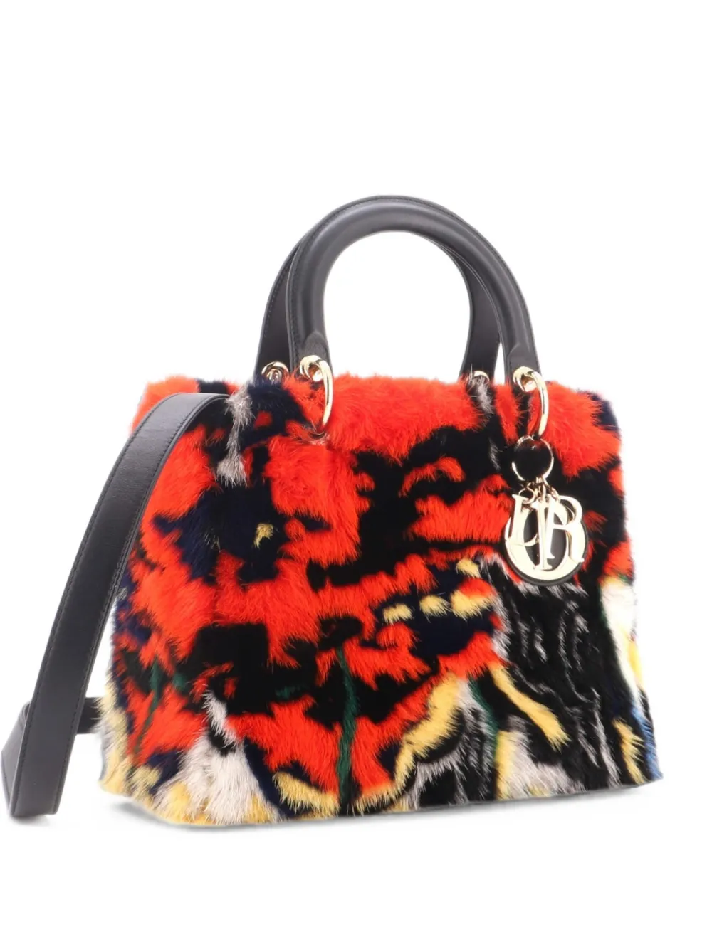Christian Dior Pre-Owned Mittelgroße Lady Dior Limited Edition Satchel-Tasche mit Print - Mehrfarbig