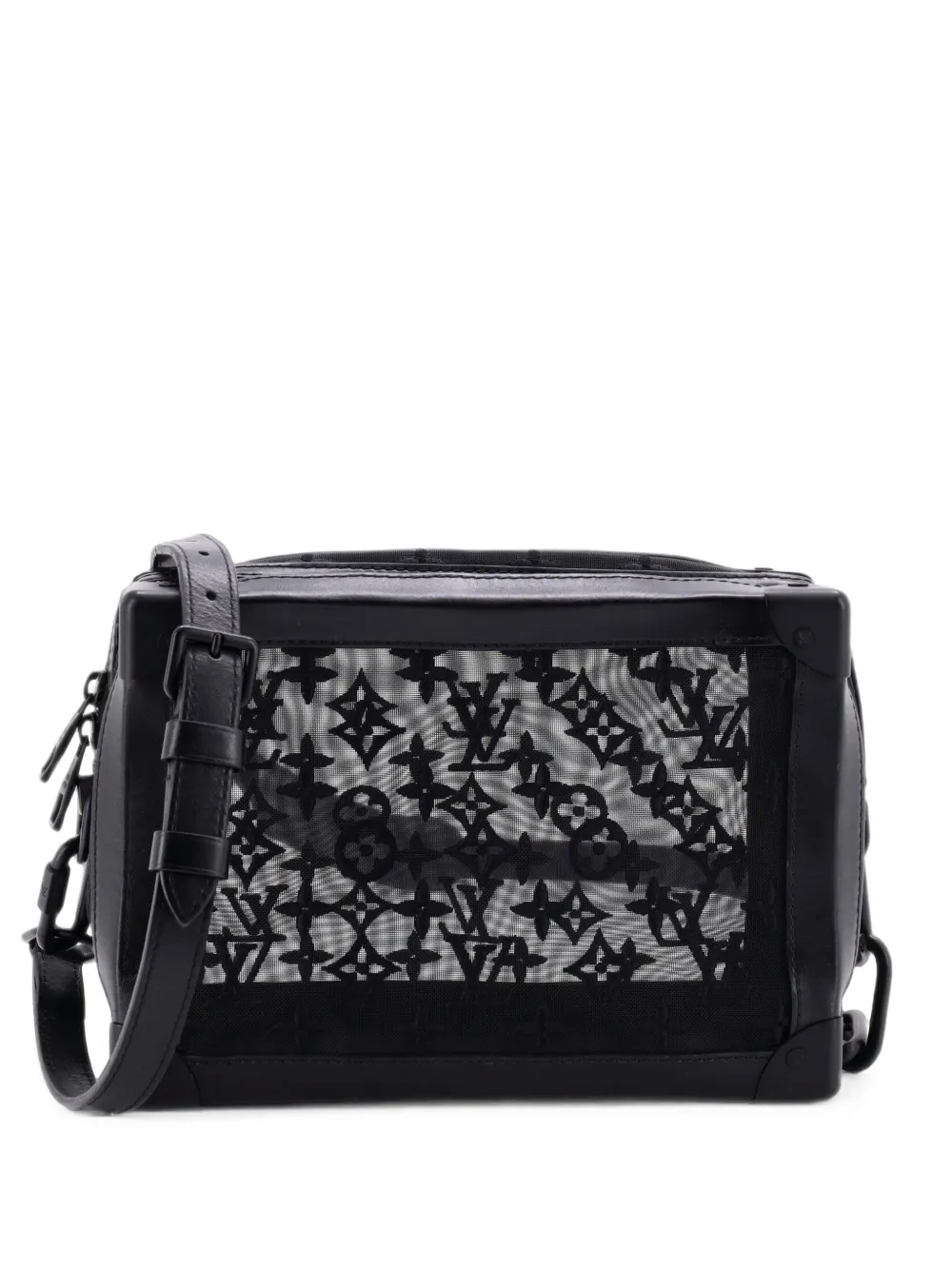 Louis Vuitton Pre-Owned Soft Trunk Bag Monogram See Through Mesh crossbody bag - Nero