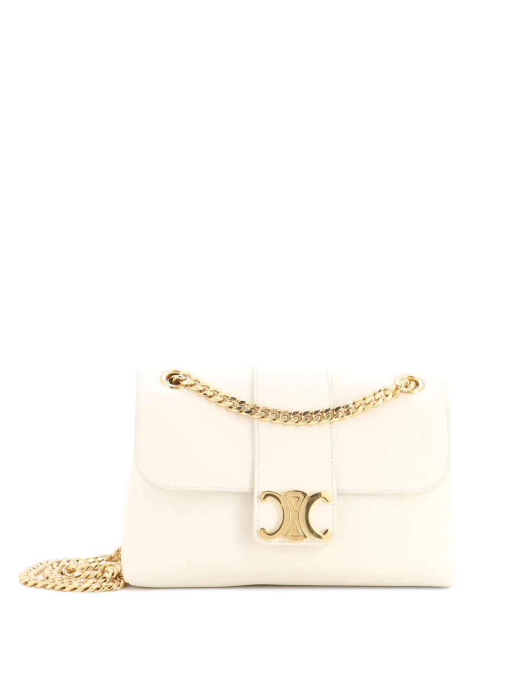 Celine Pre-Owned Victoire Flap Teen Schultertasche aus Leder - Nude