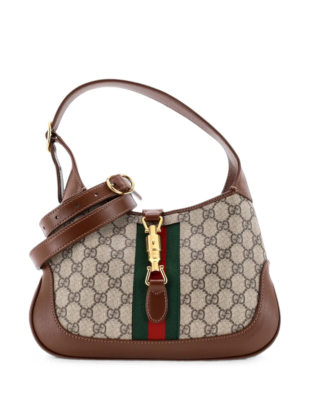 Gucci Pre-Owned Jackie 1961 GG Coated Canvas Small hobo bag - Brown