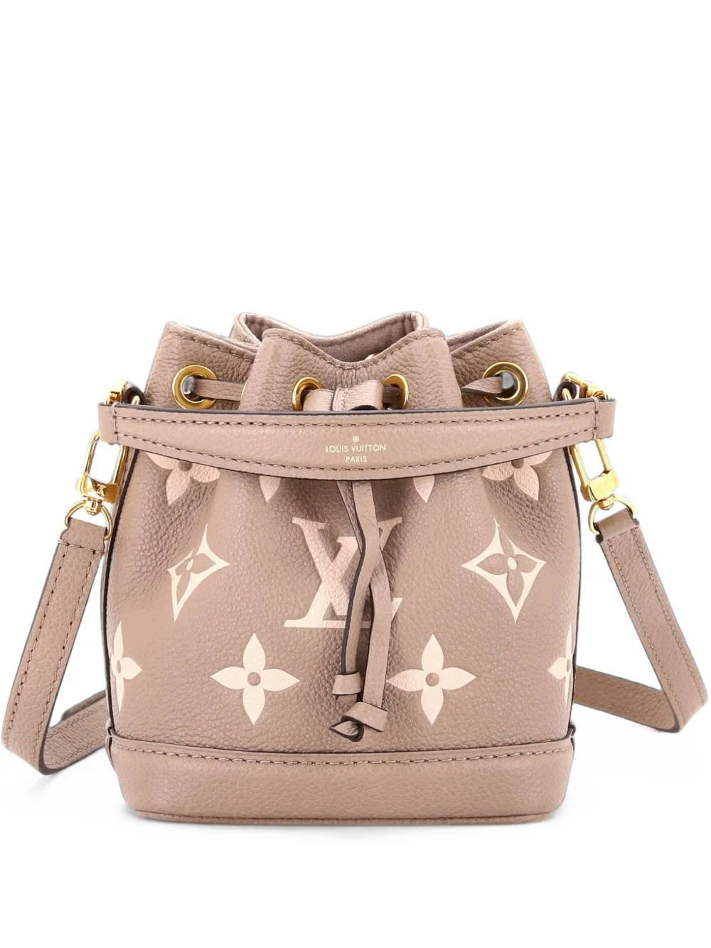 Louis Vuitton Pre-Owned Noe NM Handbag Bicolor Monogram Empreinte Leather Nano bucket bag - Grigio