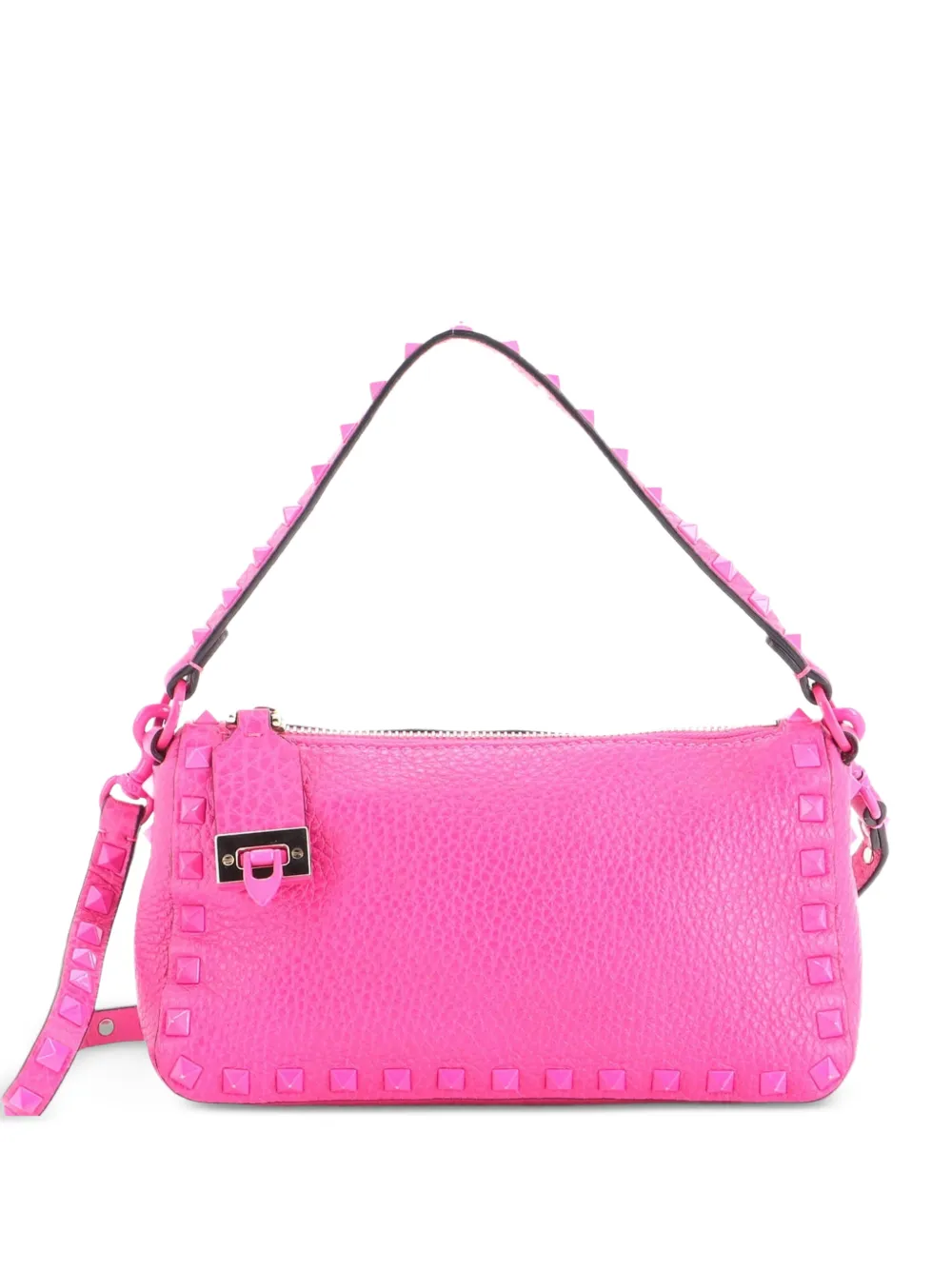 Valentino Garavani Pre-Owned Kleine Rockstud Zip Schultertasche - Rosa