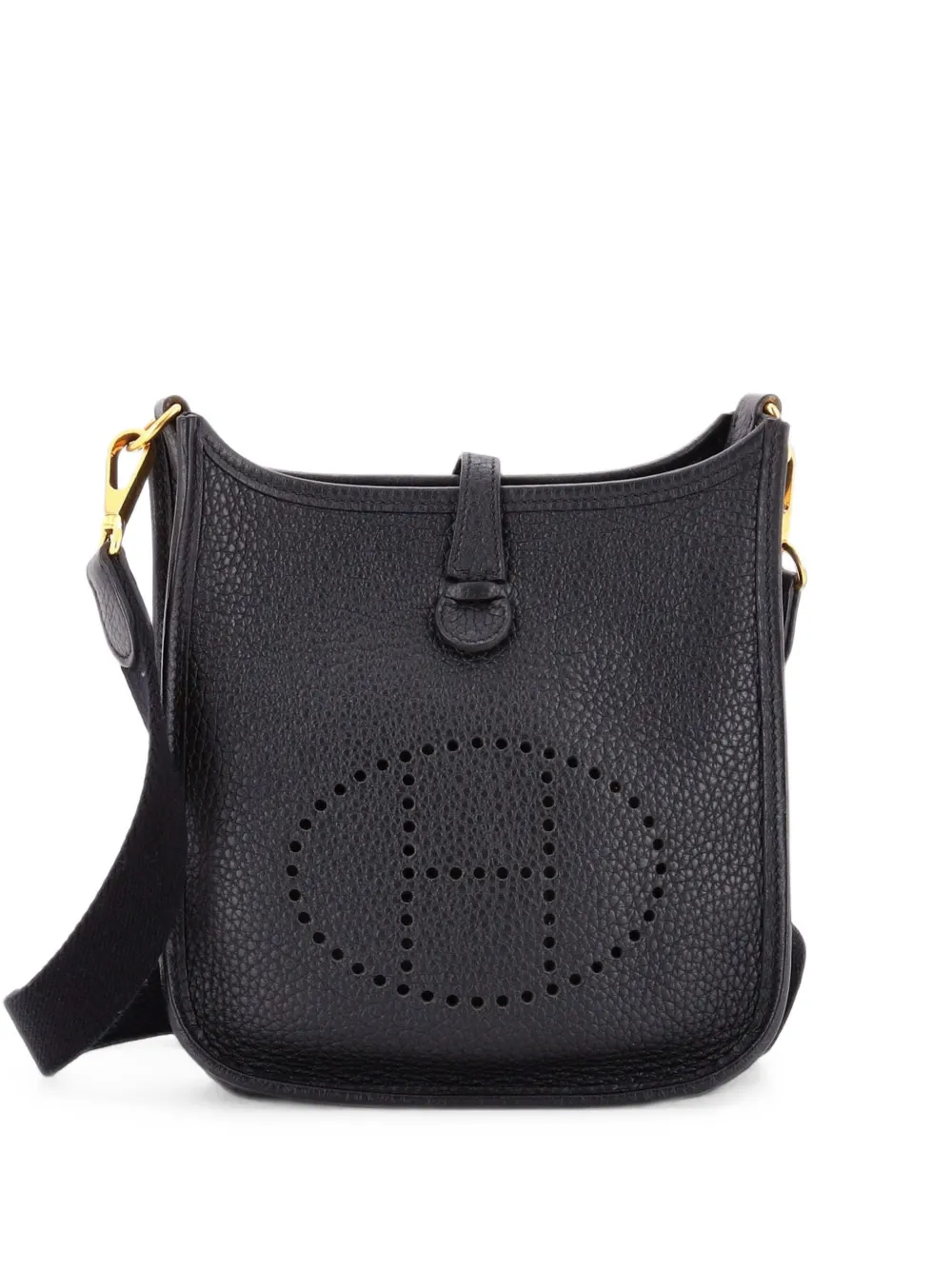 Hermès Pre-Owned Evelyne Bag Gen III Clemence TPM crossbody bag - Nero