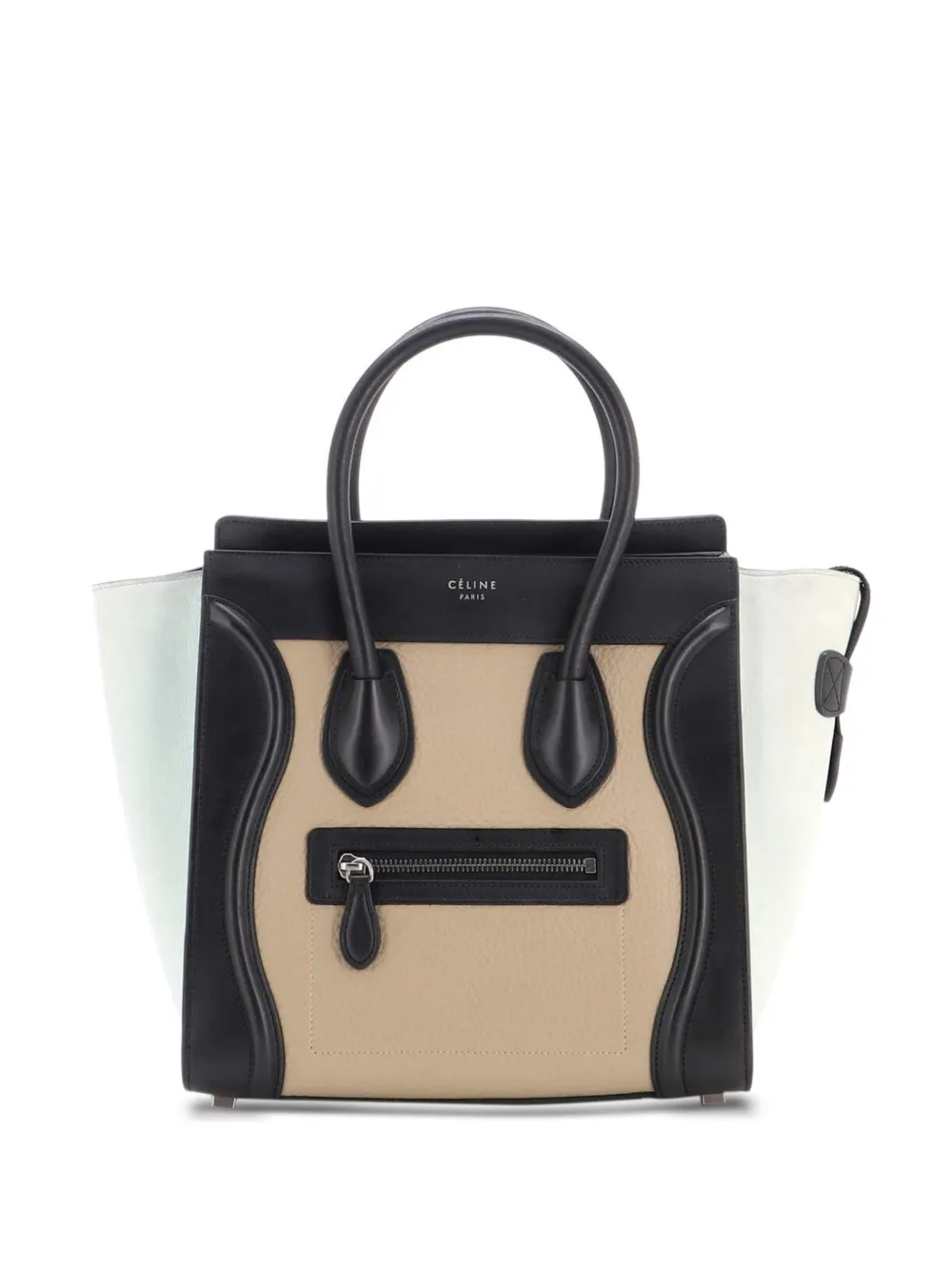 Celine Pre-Owned Dreifarbige Mini-Tote Bag - Schwarz