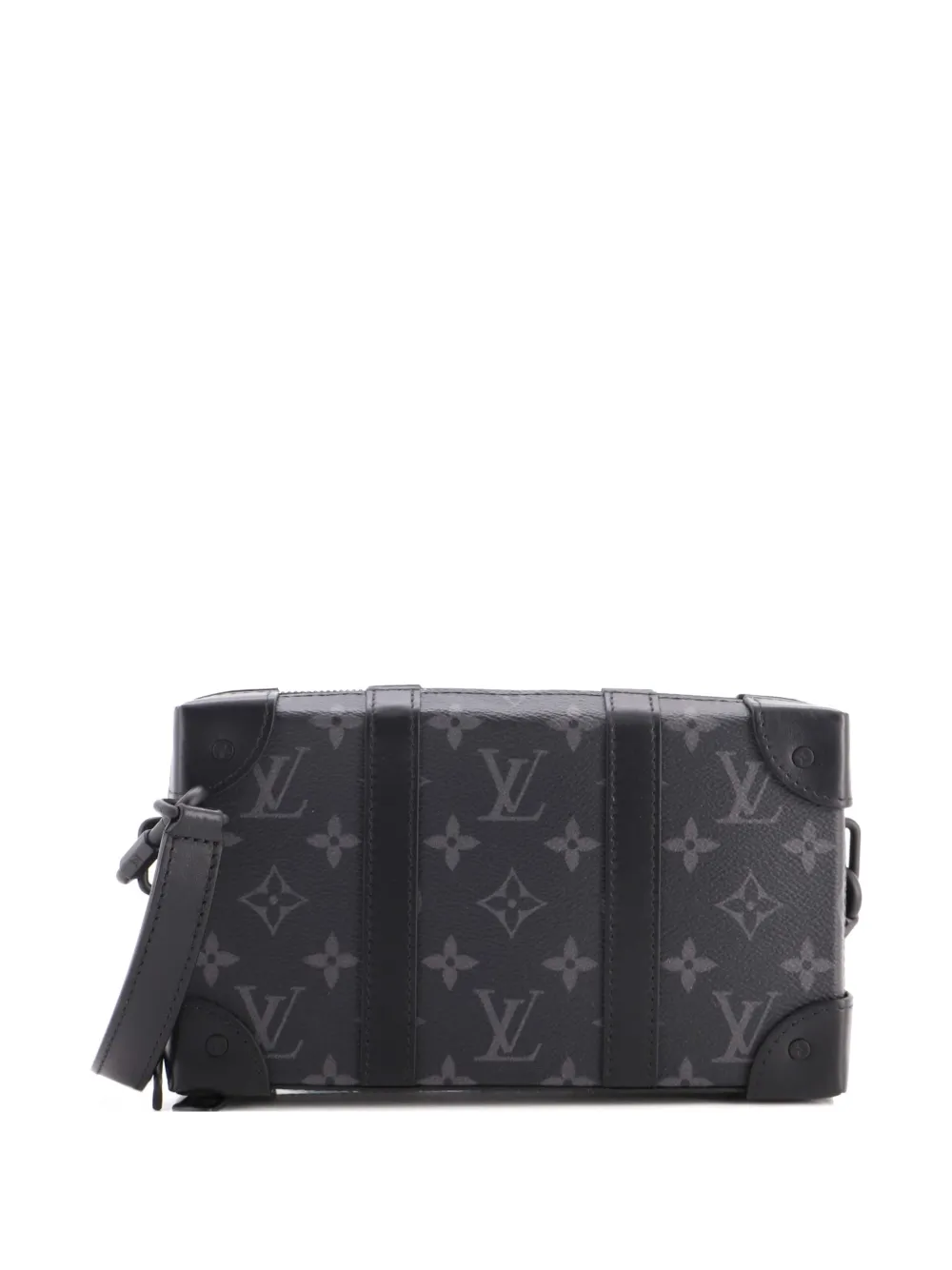 Louis Vuitton Pre-Owned Clutch Soft Trunk Wallet Monogram in tela Eclipse - Nero