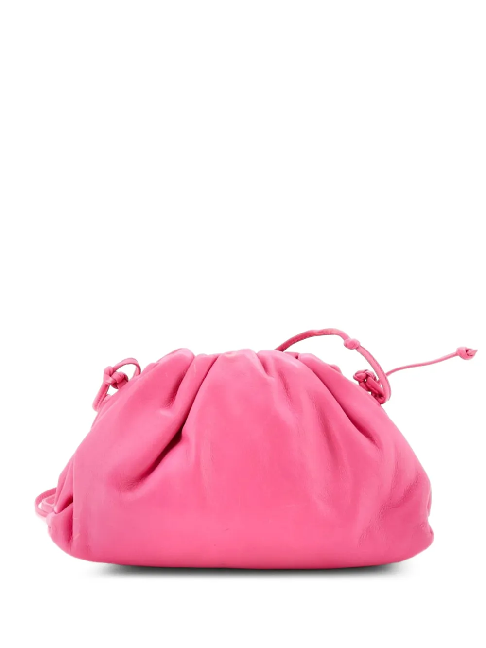 Bottega Veneta Pre-Owned The Pouch Leather Mini crossbody bag - Pink