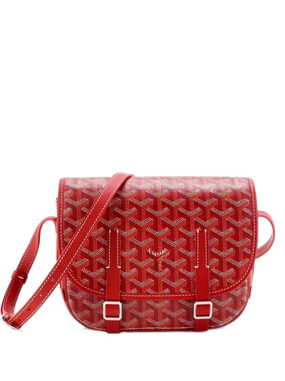 Goyard Pre-Owned Belvedere Messenger Bag Coated Canvas PM crossbody bag - Rosso