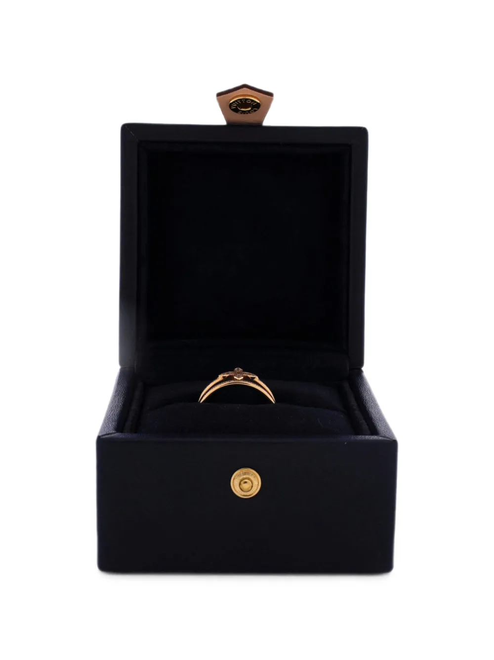 Louis Vuitton Pre-owned Idylle Blossom Two-row 18K Rose Gold and Diamonds Ring in Pink, view 3