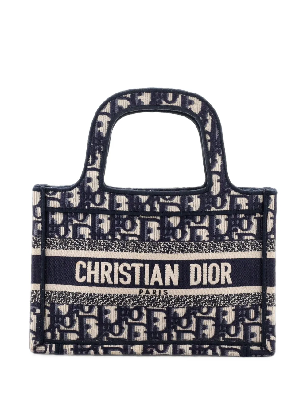Christian Dior Pre-Owned Book Oblique Canvas Mini tote bag - Bleu