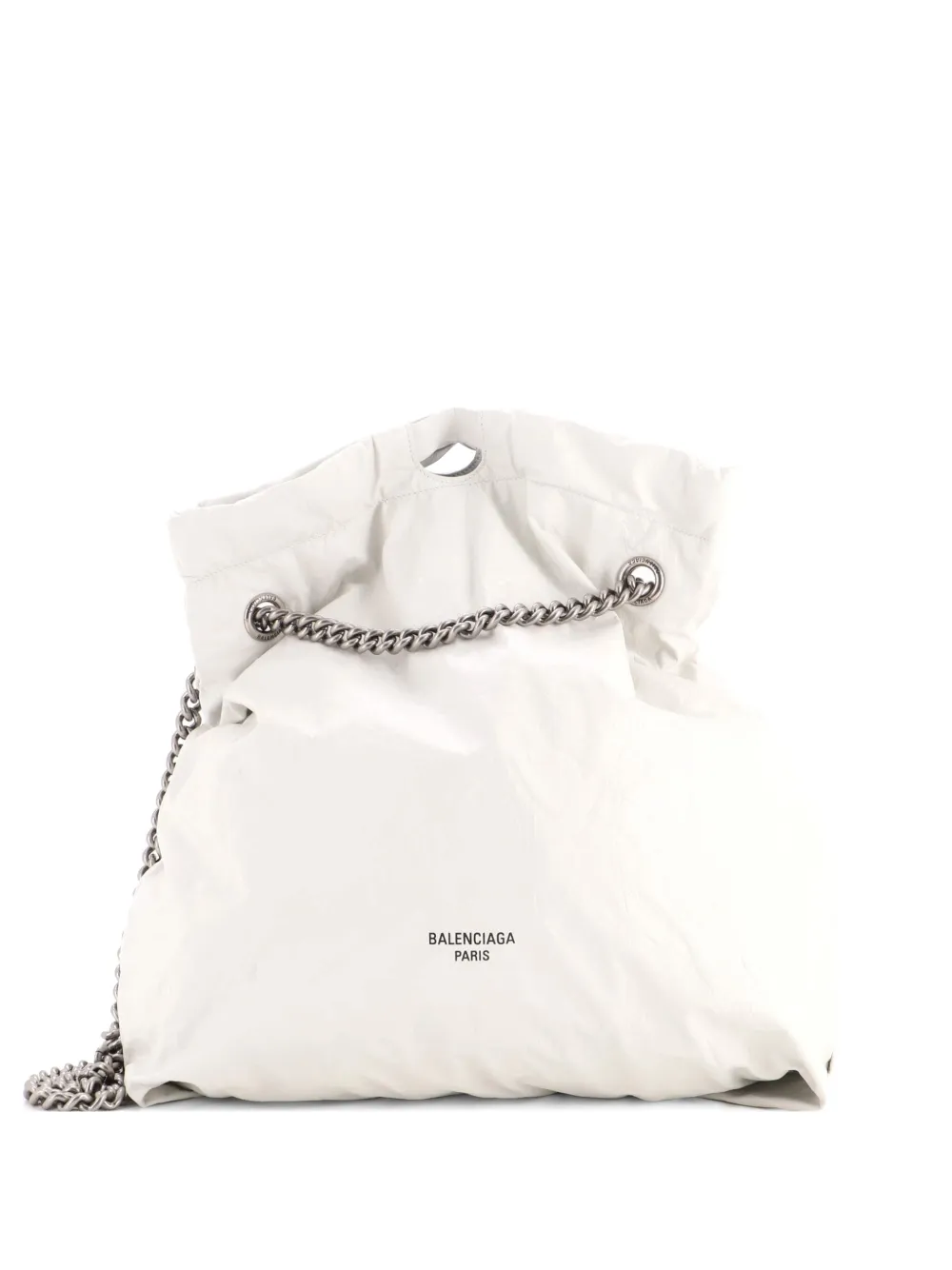 Balenciaga Pre-Owned Mittelgroßer Crush Chain Tote Bag - Weiß