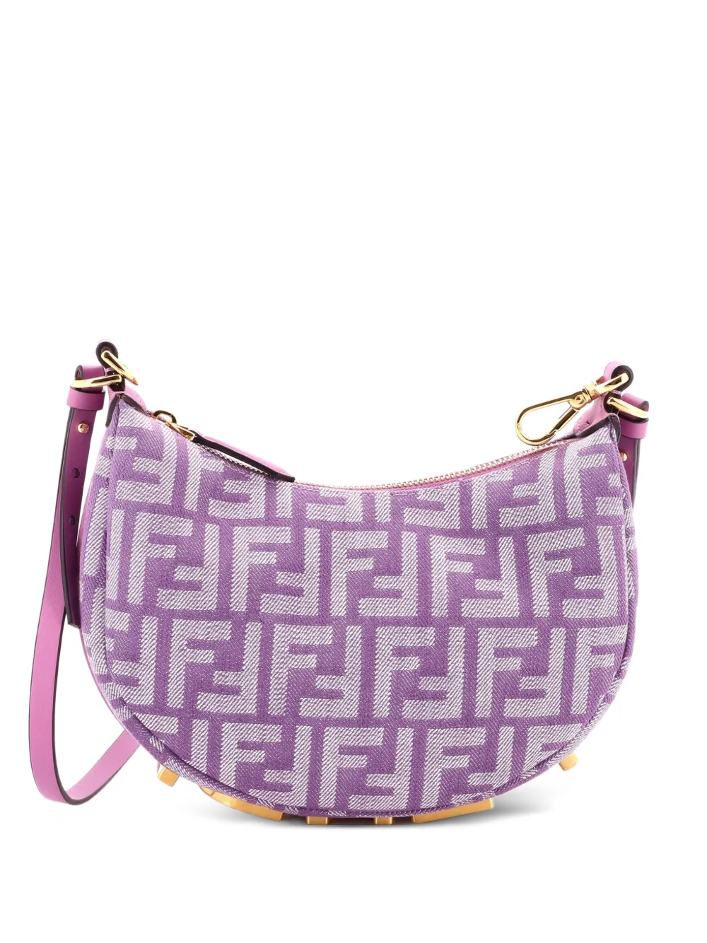 Fendi Pre-Owned Mini Fendigraphy Zucca Canvas-Beuteltasche - Violett