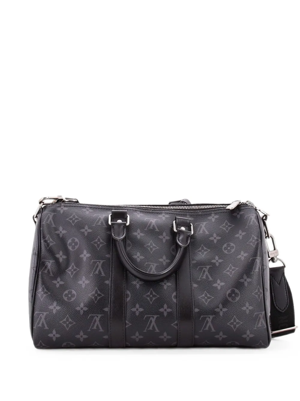 Louis Vuitton Pre-Owned Keepall Bandouliere Bag Reverse Monogram Eclipse Canvas 35 travel bag - Nero