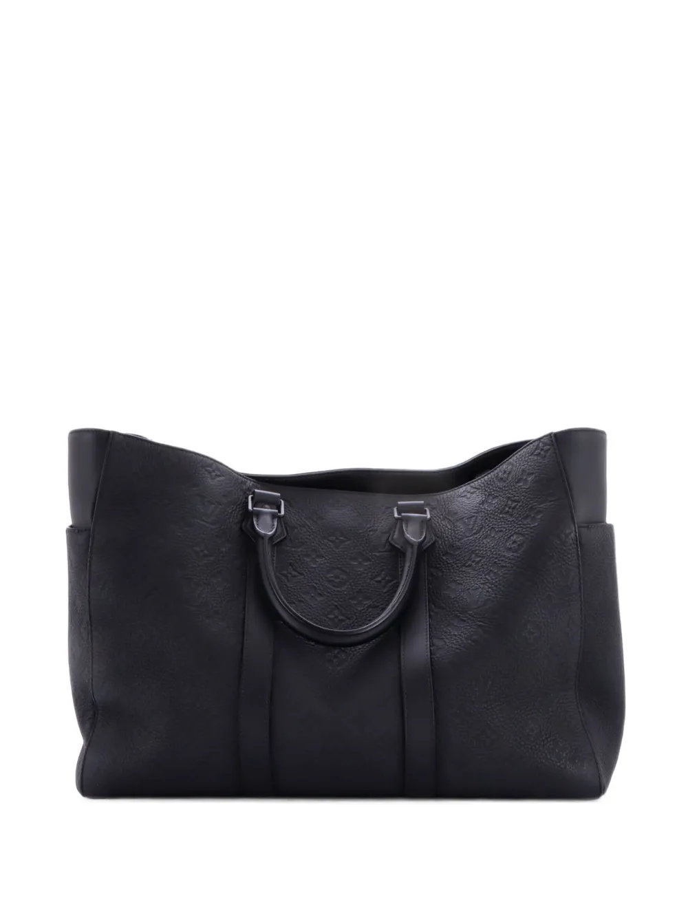 Louis Vuitton Pre-Owned Sac Plat 24H Bag Monogram Taurillon Schultertasche - Schwarz