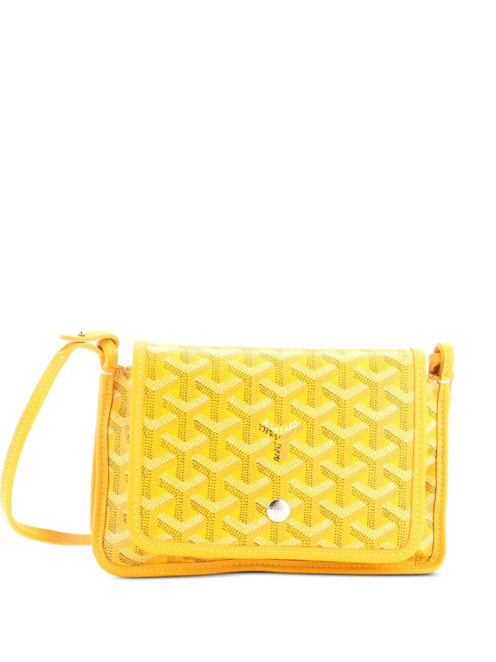 Goyard Pre-Owned portefeuille à bandoulière Plumet Clutch Wallet en toile enduite - Jaune
