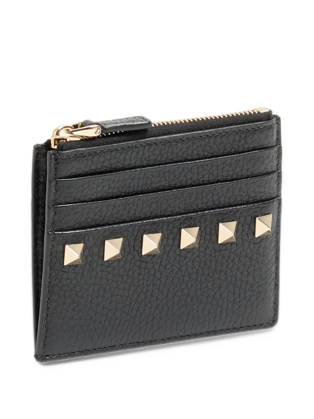 Valentino Garavani Rockstud pasjeshouder met rits Zwart