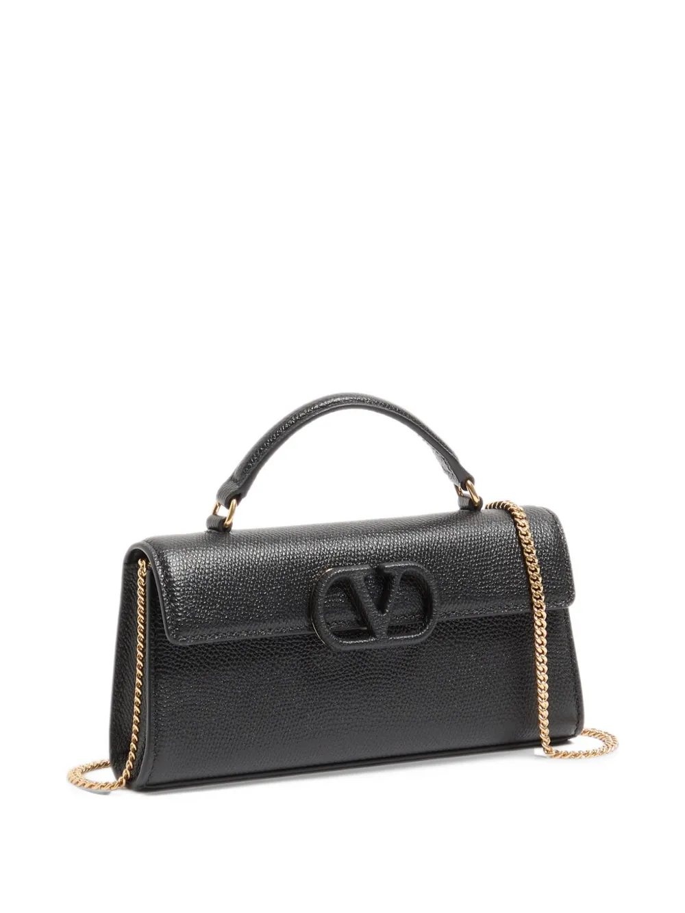 Valentino Garavani VSling mini handbag in grainy calfskin Zwart
