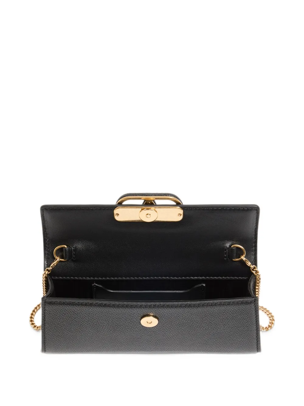 Valentino Garavani VSling mini handbag in grainy calfskin Zwart