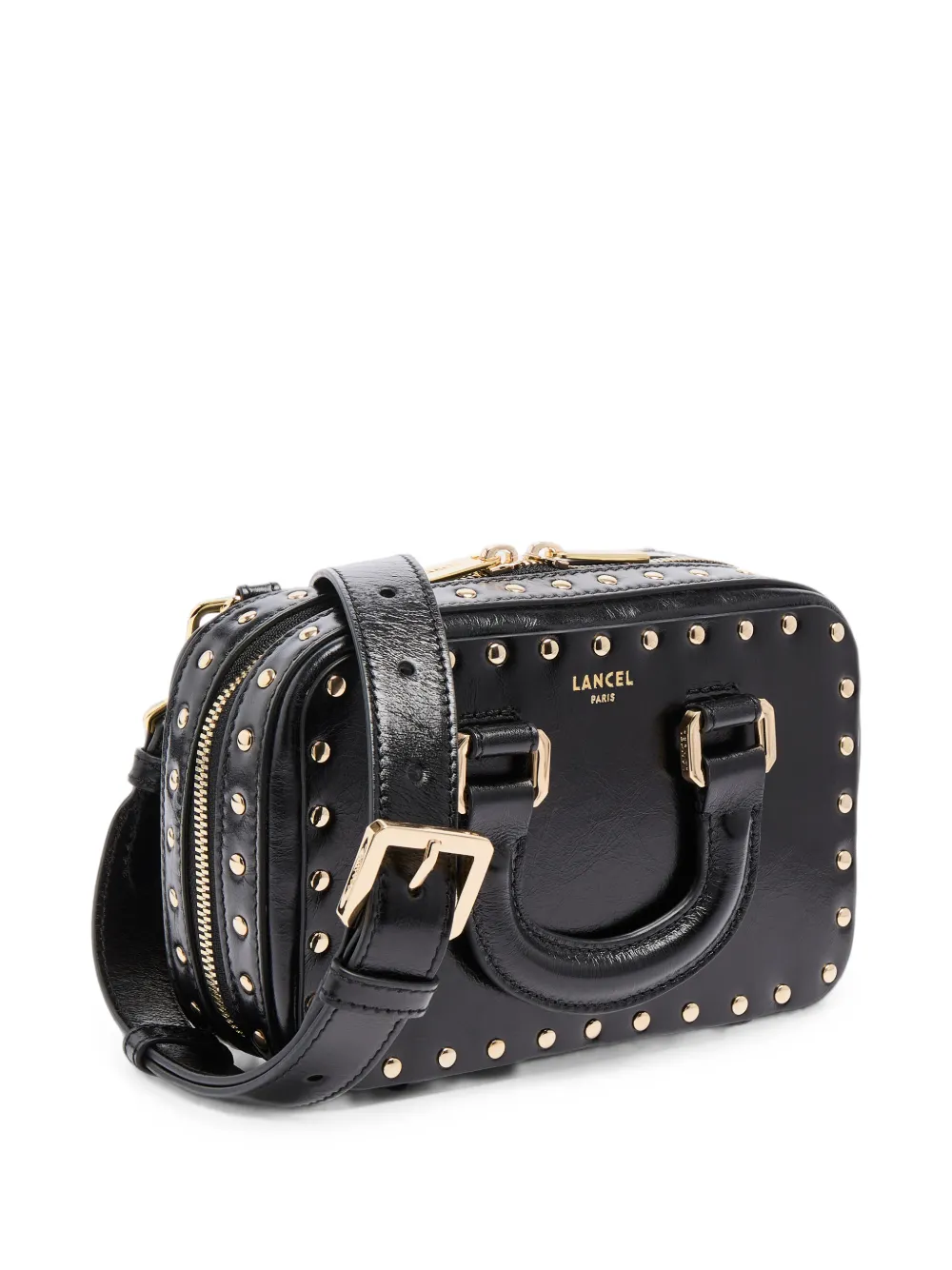 Lancel BCBG vanity-schoudertas met studs Zwart