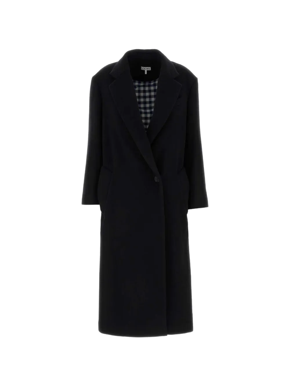 LOEWE notched-lapels single-breasted coat - Black