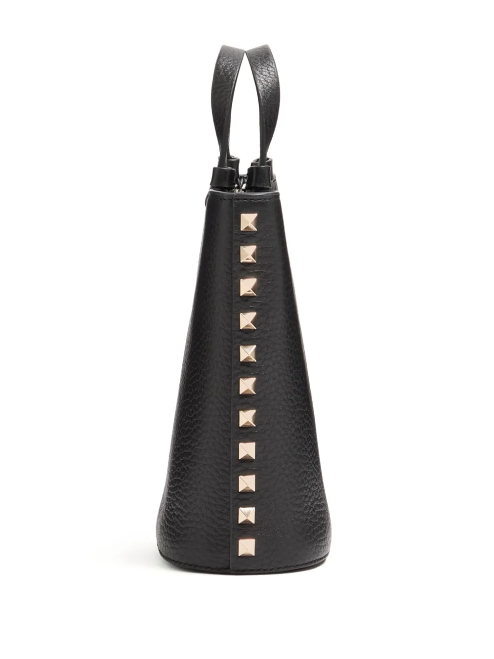 Valentino Garavani Rockstud mini bag in grainy calfskin Zwart