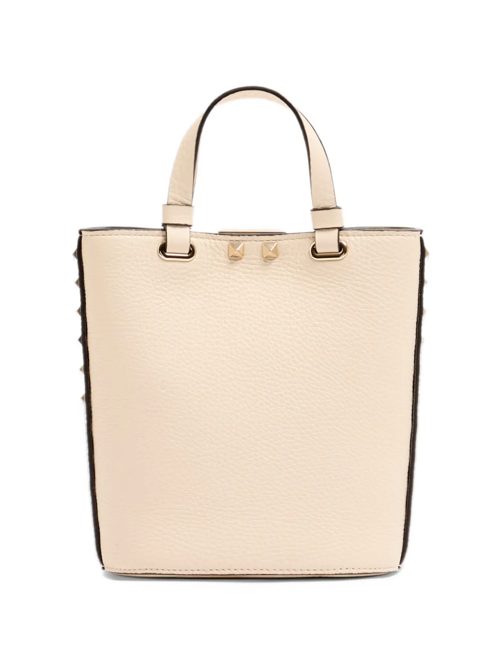 Valentino Garavani Rockstud mini bag in grainy calfskin Beige