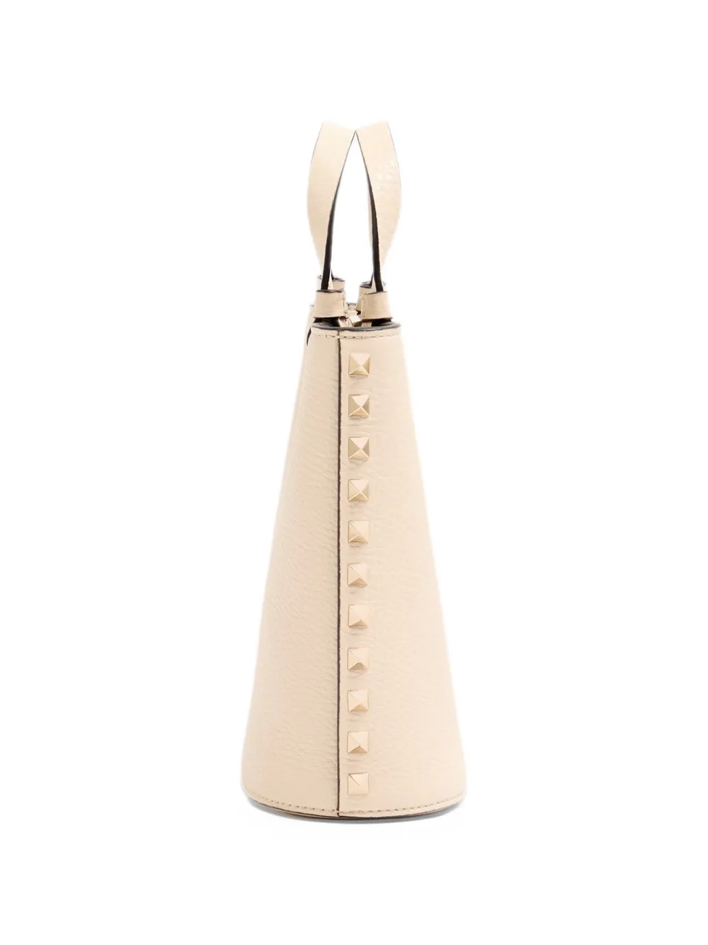 Valentino Garavani Rockstud mini bag in grainy calfskin Beige