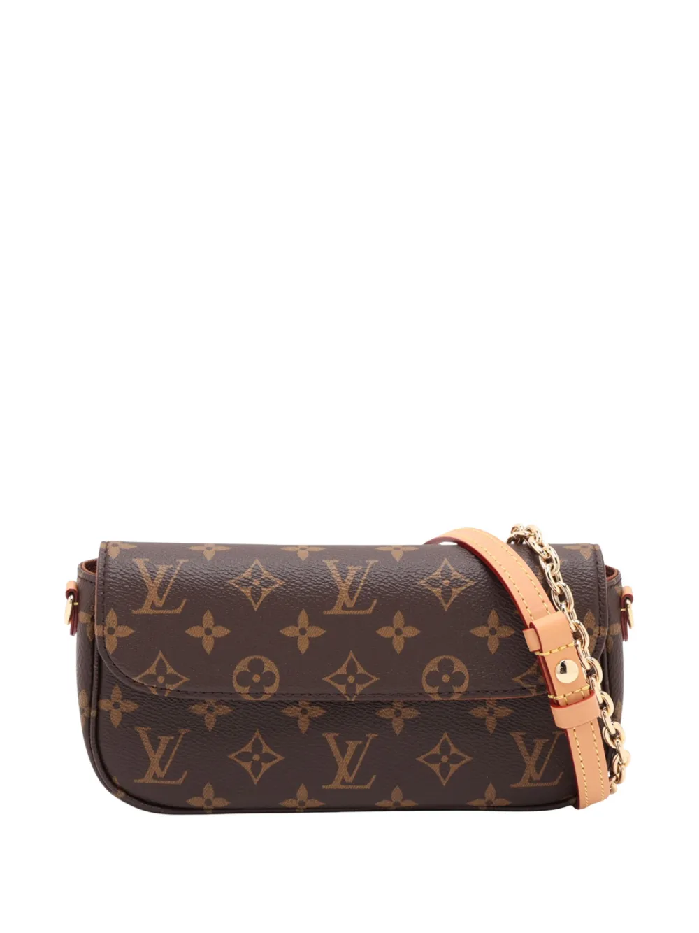 Louis Vuitton Pre-Owned portefeuille Monogram Ivy à bride en chaîne (2021-2026) - Marron