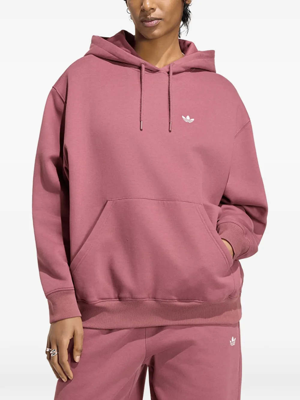 adidas logo-embroidered hoodie