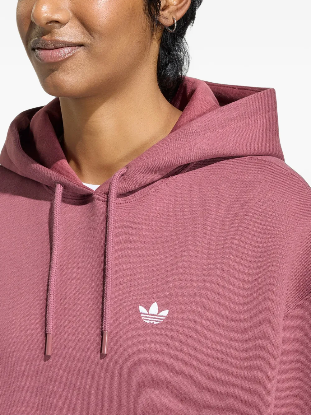adidas Hoodie met geborduurd logo Roze