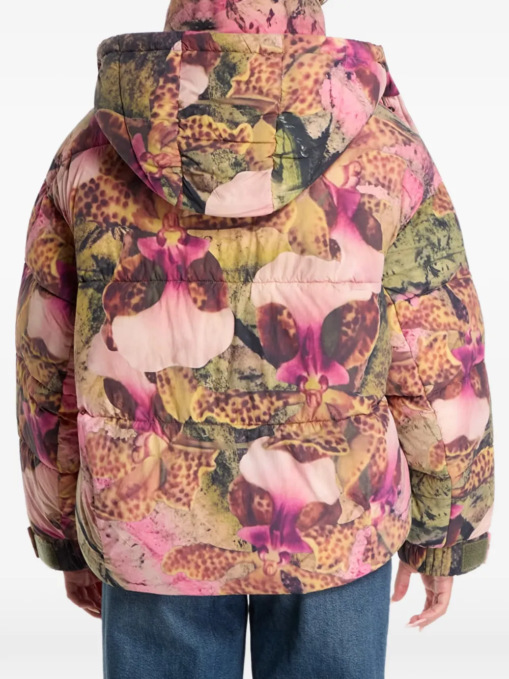 Desigual Donsjas met bloemen-print Roze