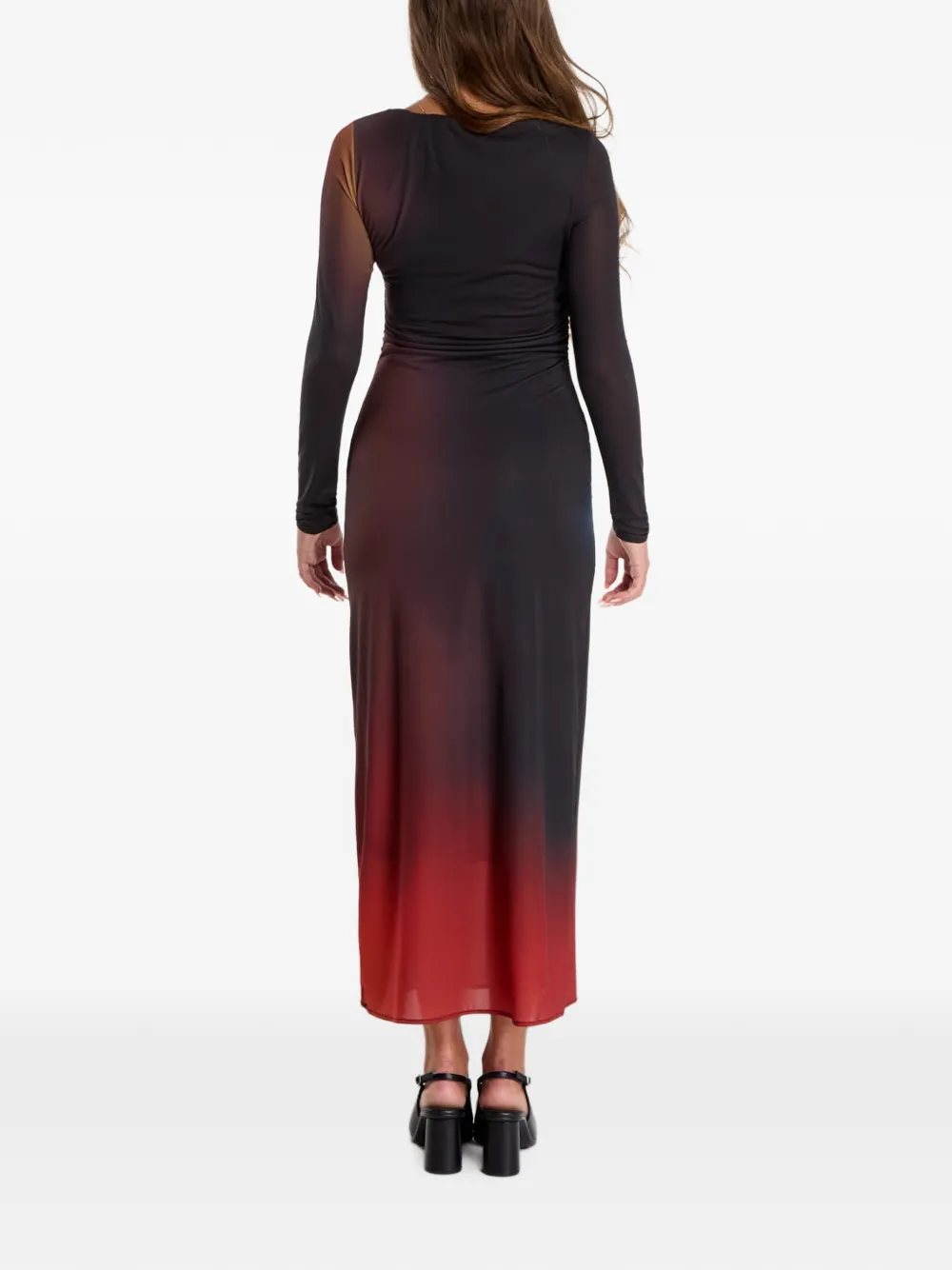 Desigual Berlin maxi-jurk met kleurverloop Zwart