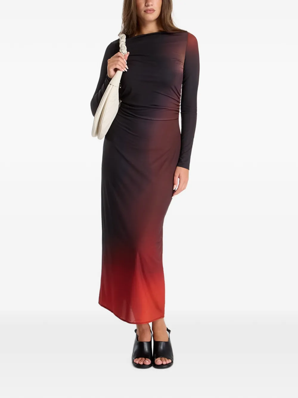 Desigual Berlin maxi-jurk met kleurverloop Zwart