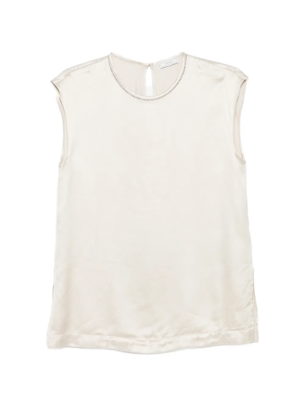 Peserico bead-trim sleeveless top
