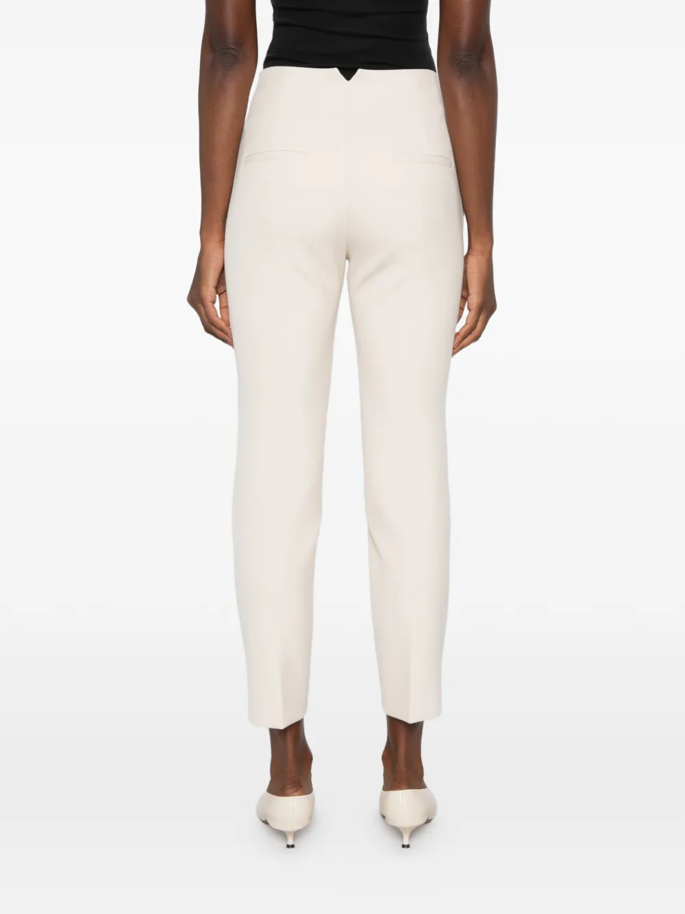 Peserico slim-cut cropped trousers Beige
