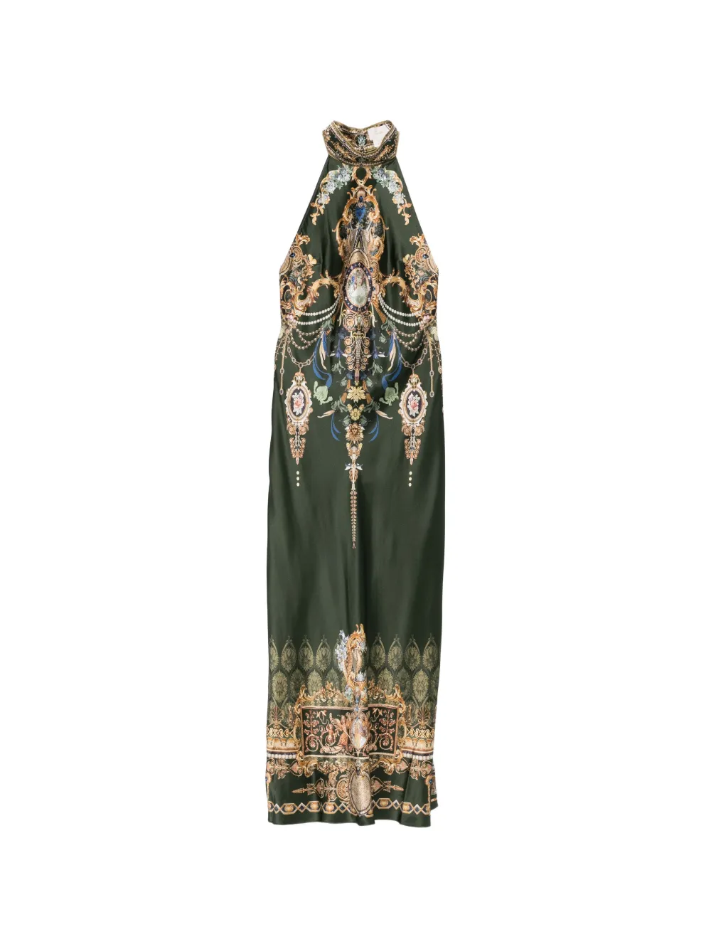 Camilla robe longue The Secession Sessions à encolure dos nu et ornements en cristal - Vert Camilla robe longue The Secession Sessions à encolure dos nu et ornements en cristal - Vert