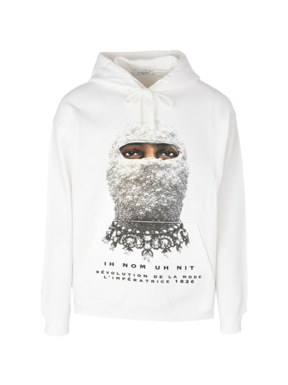 Ih Nom Uh Nit Mask Future hoodie - White