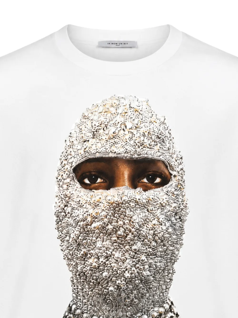 Ih Nom Uh Nit New Mask Future katoenen T-shirt met print Wit